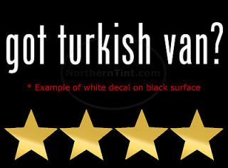 got turkish van vinyl wall art truck car decal sticker