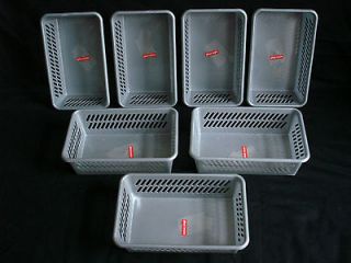 Set of 7 Plastic Grays Mini Baskets for a Foodstuff or Household. NEW