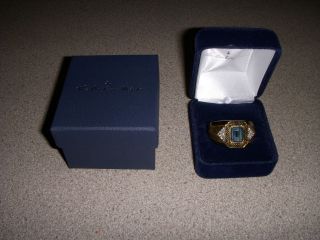 The Danbury Mint Mens Celtic Treasure Diamond Ring 14KTGP Size 15 