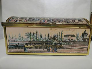 otto schmidt collectible cookie tin vintage german railroad time