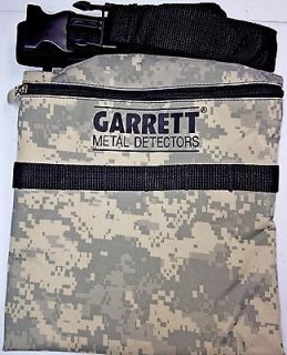 Brand New Garrett CAMO Canvas Metal Detector Finds Recovery Bag/Pouch 