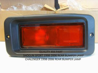 Mitsubishi Shogun Sport Challenger Rear Bumper Lamp light 1998 2006 O 