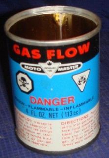 BH823 Vtg CTC Canadian Tire Store Moto Master Gas Flow Tin Can