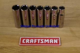 Newly listed CRAFTSMAN 1/2 DRIVE 7 PIECE 12 POINT METRIC DEEP SOCKET 