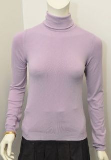 Authentic MIU MIU Lavender LongSleeve Turtleneck 100% Nylon Sweater 