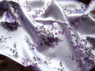 yards oriental brocade fabric Purple Plum Fl. B044 Premium Quality