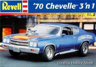 revell 1 24 scale 1970 chevelle 3n1 muscle car stock