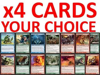 x4 CARD YOUR CHOICE IN DROP DOWN MENU MTG Rise of Eldrazi RED Common 