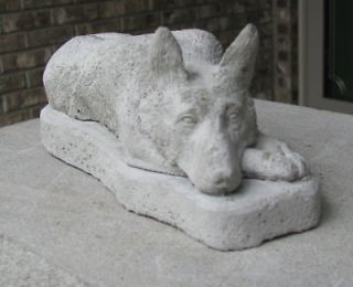concrete german shepherd statue or use as a monument time