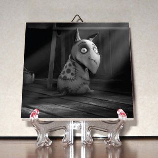 Frankenweenie SPARKY Ceramic Tile HQ Tim Burton 100% Handmade from 