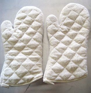 Oven Mitts/ Gloves 13, New, Terry Cloth, Commercial Grade, up to 450F 