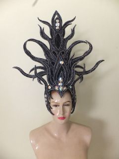 Da NeeNa H012 Showgirl Cabaret Drag Samba Witch Devil Medusa Headdress
