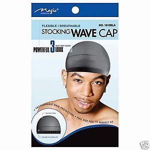 MENS STOCKING WAVE CAP FLEXIBLE / BREATHABLE (Powerful 3 Look) *Easy 