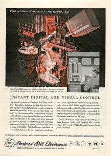 1960 packard bell electronics pb250 computer old ad time left