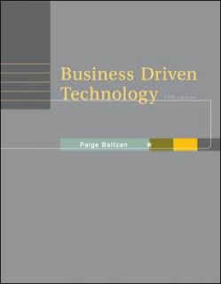  Driven Technology by Baltzan and Paige Baltzan 2012, Hardcover