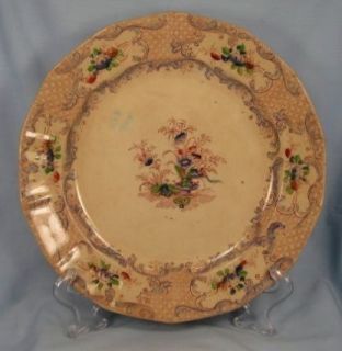 antique flowers mulberry transferware dinner plate o 