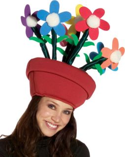great unique flower pot funny costume hat one day shipping