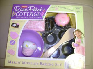 nip new rose petal cottage makin muffins baking set toy
