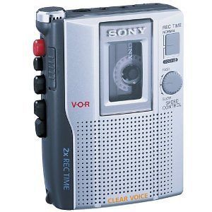 sony tcm 210dv standard cassette voice recorder 