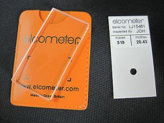 Elcometer 224 Surface Profile Gauge Glass Zero Plate with Wallet