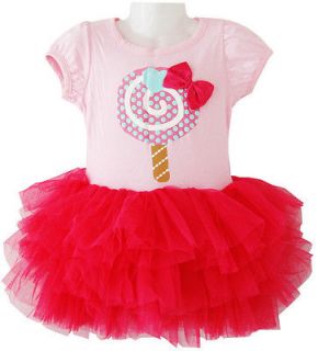 Girls Dress Tutu Dance Halloween Party Lollipop Kids Size 4 New