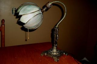   TIFFANY BRADLEY HUBBARD ART DECO ERA TABLE LAMP WITH LILY SHADE