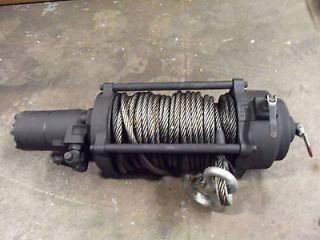 hydraulic winch assembly w cable 10 500lbs 