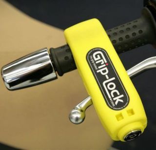 grip lock scooter or motorcycle throttle lock yellow from united
