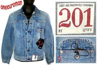 LEVIS 201 LIMITED EDITION PRODUCTS WITH ROOTS TYPE II BLUE DENIM 