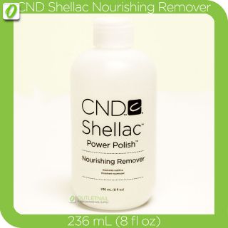 CND Shellac REMOVER 8oz Nourishing Power Polish Nail Removal UV Gel 