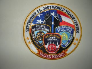 september 11 th 2001 world trader center 15 inch patch  19 