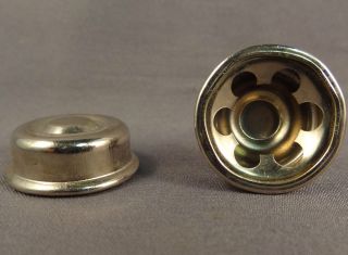 Vintage Caps for Trike Tricycle Axle to hold read wheel on Chrome 
