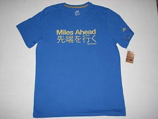 nike mens sportswear miles ahead t shirt blue nwt 424345