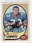 ralph neely signed dallas cowboys 1970 topps 4 buy it
