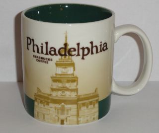 NEW Starbucks City Collection Coffee Mug USA    Philadelphia 
