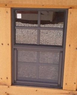Small Brown Tree House Window 14 X 21 #TH1421FB, Safety Glass New