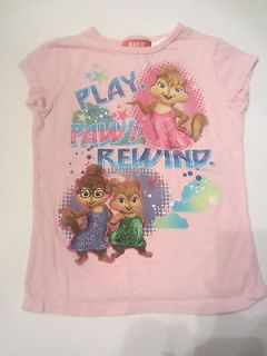 girls alvin and the chipmunks shirt size 6