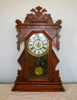 New Haven parlor clock, NEW HAVEN CONN. DATED 11  FEB.  1879 