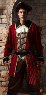adult pirate captain hook mens halloween costume more options size