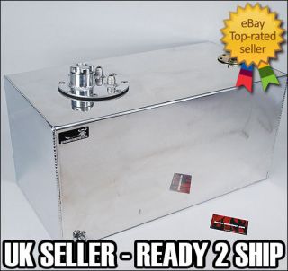 Alloy Fuel Tank 11 Gallon w/ Sender 50 Litre An8  8 or An6  6 Polished
