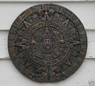 12 aztec calendar wall hanging  18 00