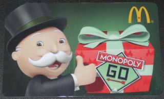  Canada MONOPOLY 2012 GIFT CARD ARCH BILINGUAL NEW McDonalds No Value