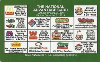 Newly listed 1 HUNDRED FAST FOOD RESTAURANT DISCOUNT COUPON 