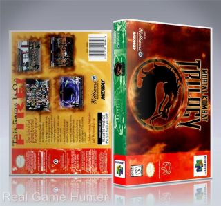 NO GAME) Nintendo 64 Case Mortal Kombat (Trilogy Edition) (New N64 