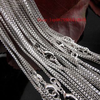 wholesale lots 10pcs 1 4mm sterling silver box chain necklace