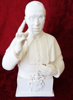 pope pius xii 12 boehm vintage porcelain bust figurine time