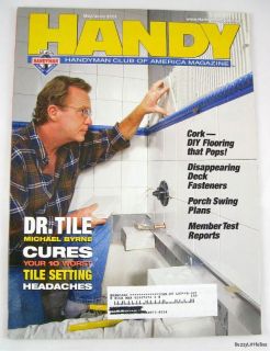Handy Magazine May June 2001 Tile ~ Cork Floor ~ Porch Swing ~ Deck 