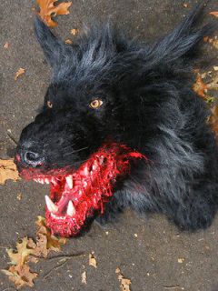 Werewolf bloody head mount Halloween prop haunted house horror 