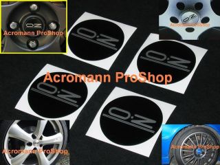 4x 2.2inch 5.5cm 55mm OZ cap decal sticker O.Z Racing center wheel 