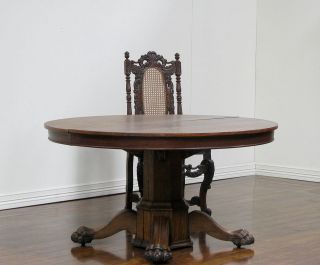 dk0210 antique american claw foot table  2960